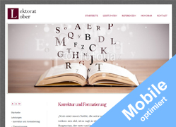 Webseite www.lektorat-lober.de